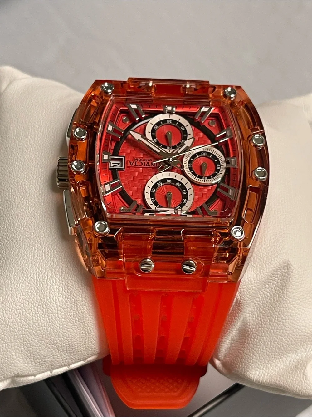 Invicta S1 Rally Men's Watch - 42mm, Red & Silver,new.